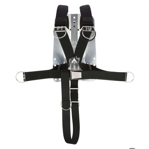 DELUXE WEBBED HARNESS - Dive BCD Accessory with Stainless Steel Plate DELUXE WEBBED HARNESS - Dive BCD Accessory with Stainless Steel Plate